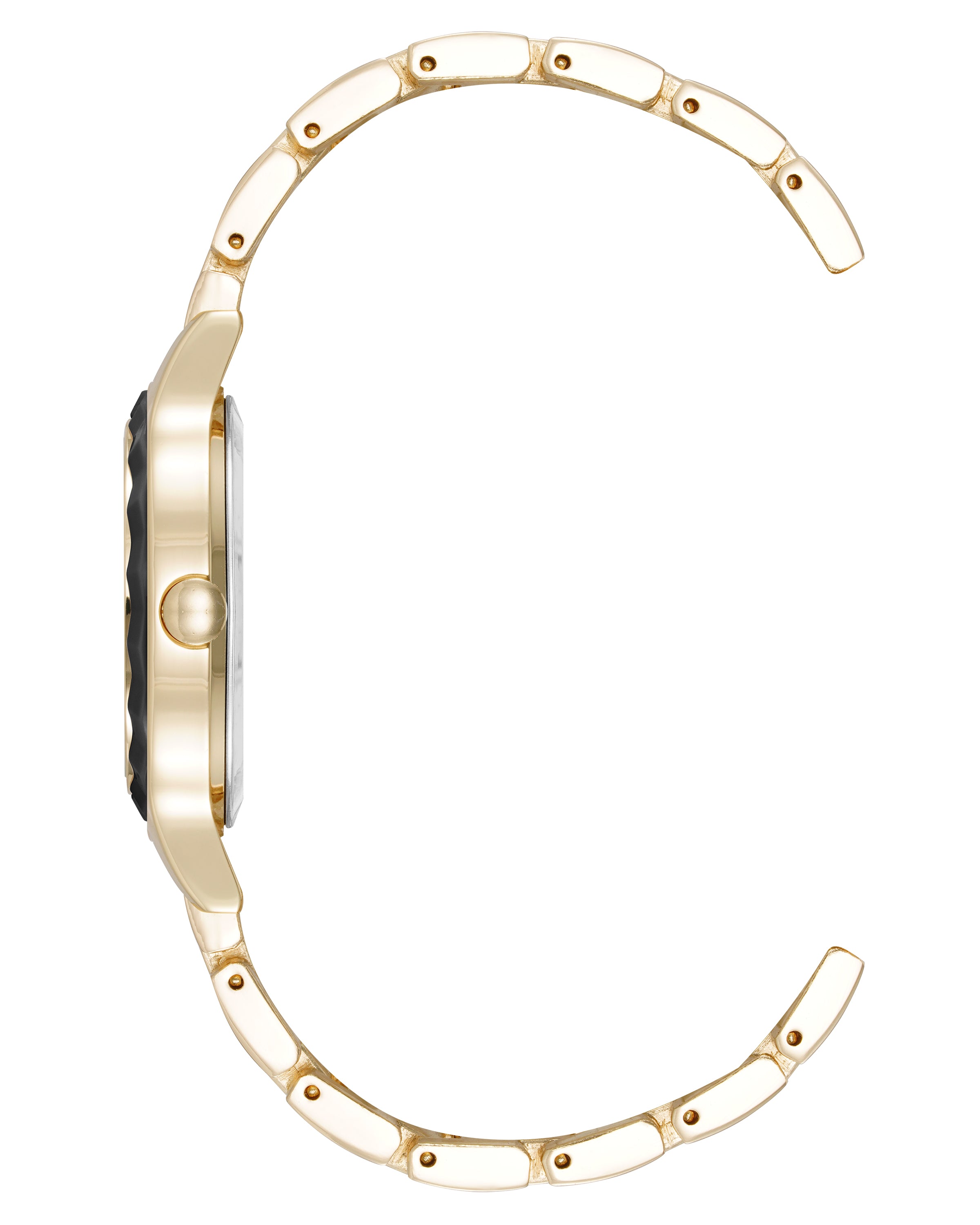 Textured Bezel Bracelet Watch